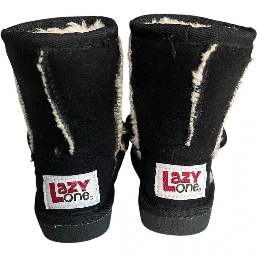 Lazy One Kid's Bear Slipper Boots - Toasty Toez - Fleece Lined - XXS (kids 4-5)